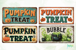 Antique Metal Halloween Sublimation Product Image 1