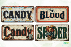 Antique Metal Halloween Sublimation Product Image 1