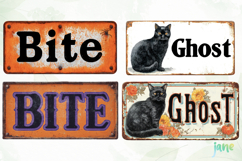 Antique Metal Halloween Sublimation Product Image 1