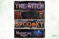 Antique Metal Halloween Sublimation Product Image 1