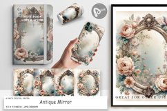 Digital Paper Antique Mirror Product Image 1