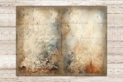 Watercolor aged papers with antique ink stained Junk Journal Pages. Vintage style background with space for text. Antique old paper textures for creating a unique book of memories and scrapbooking pages, paper crafts, stationery design, mugs, etc.