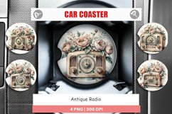 Car Coaster Antique Radio Product Image 1