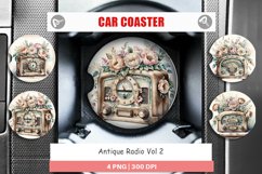Car Coaster Antique Radio Product Image 1