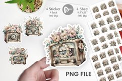 Antique Radio Sticker Product Image 1