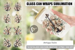 Glass Can Antique Violin Product Image 1