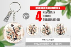 Keychain Antique Violin Product Image 1