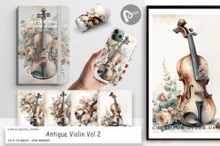 Digital Paper Antique Violin Product Image 1
