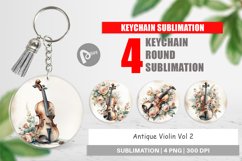 Keychain Antique Violin Product Image 1