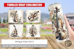 Tumbler Wrap Antique Violin Product Image 1