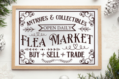 Antiques &amp; collectibles open SVG, Farmhouse Home Sign Product Image 1