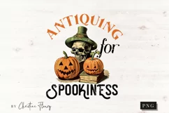 Antiquing for Spookiness PNG | Halloween Sublimation Product Image 1
