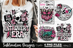 Antisocial Sarcastic PNG Funny Sublimation 4 Designs Product Image 4