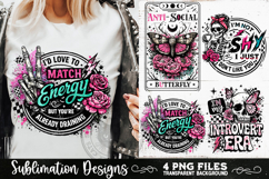 Antisocial Sarcastic PNG Funny Sublimation 4 Designs Product Image 8