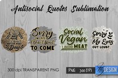 Antisocial Quotes Bundle. Sublimation Sarcastic Quotes, PNG Product Image 16