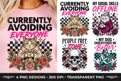 cat lover png, funny cat png, antisocial png, introvert png, cat quotes, pet lover png, funny shirt design, social skills offline, sublimation bundle, png bundle