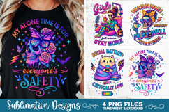 Funny Sarcastic Antisocial Retro PNG Sublimation Product Image 2