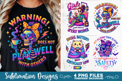 Funny Sarcastic Antisocial Retro PNG Sublimation Product Image 3