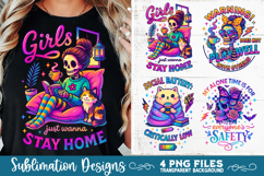 Funny Sarcastic Antisocial Retro PNG Sublimation Product Image 4