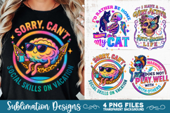 Funny Sarcastic Antisocial Retro PNG Sublimation Product Image 4