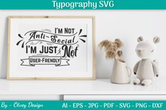 Antisocial typography decal Product Image 1