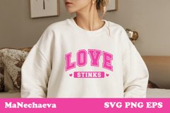 Love Stinks Anti-Valentine SVG | Sarcastic T-Shirt Design Product Image 2