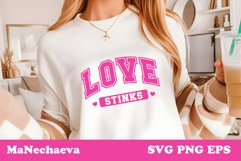 Love Stinks Anti-Valentine SVG | Sarcastic T-Shirt Design Product Image 3