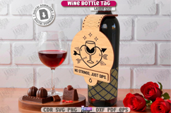 Anti-Valentine&#039;s Day Wine Bottle Tags Cards Laser Cut Bundle Product Image 12