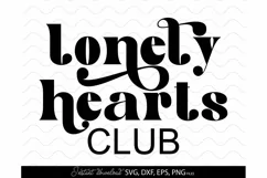 lonely hearts club svg, single svg, anti Valentine's Day SVG Product Image 2