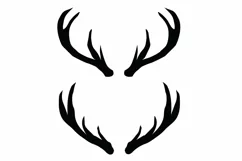 Antlers svg, deer antlers svg, deer horns svg, antlers dxf Product Image 4
