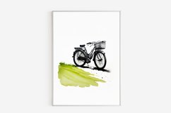 Bicycle Print Wall Art, Bicycle Art,Digital Print,Wall Print Product Image 2