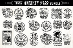 Funny Anxiety SVG Bundle, Anxiety Bundle100 designs Product Image 2