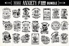 Funny Anxiety SVG Bundle, Anxiety Bundle100 designs Product Image 3