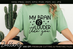 Sarcastic Mental Health SVG Funny Overwhelmed Anxiety SVG Product Image 3