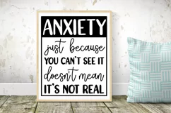Anxiety Awareness SVG - Mental Health Awareness Cut File Product Image 6
