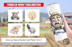 Anxious Space Rocket Planet Tumbler Product Image 1