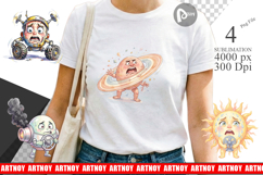 Anxious Space Rocket Sublimation Product Image 1