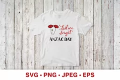 Anzac day SVG. Red poppy flower. Lest we forget SVG Product Image 2
