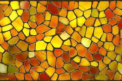 A vibrant mosaic artwork with colorful geometric patterns Product Image 1