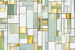 A modern abstract geometric pattern with gold accents Product Image 1