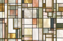 A modern abstract art piece with geometric shapes Product Image 1