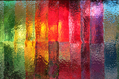 A colorful abstract artwork with textured glass Product Image 1