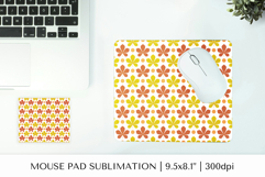 Fall leaves mouse pad sublimation design. Autumn mousepad 05 Product Image 1