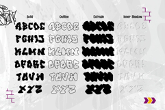 Apex Bound - 3d Layered WIld Graffiti Font Product Image 7