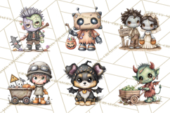 Post-Apocalyptic Halloween Clipart PNG Product Image 4