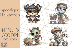 Post-Apocalyptic Halloween Clipart PNG Product Image 1