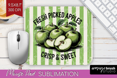 Apple Vintage Fruit Mouse Pad Sublimation Summer Mousepad Product Image 1