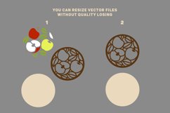 Apple Coaster, Files for Laser, Multi-layer, Laser Ready Svg Product Image 3
