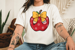 Apple Bow,Back to School, First Day of School, teacher Product Image 3