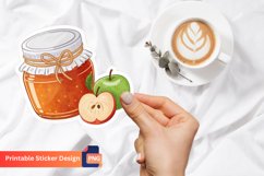 Apple Jam Sticker, Apple Preserve Sticker, Fruit Sticker Product Image 1